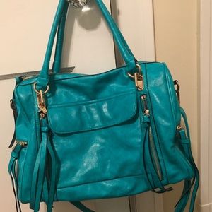 Turquoise Urban Expressions Crossbody Satchel